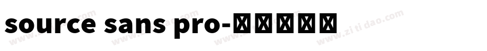 source sans pro字体转换